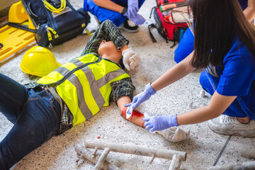 First Aid Construction Blood Adobestock 440119795 Sma