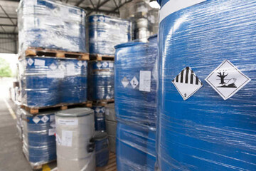 Rcra Blue Hazardous Barrels Sma