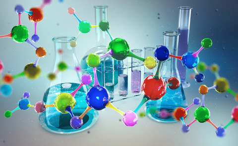 Chemical-Molecule-Flask_AdobeStock_215659124