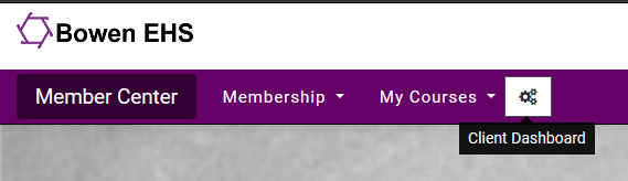 client dashboard